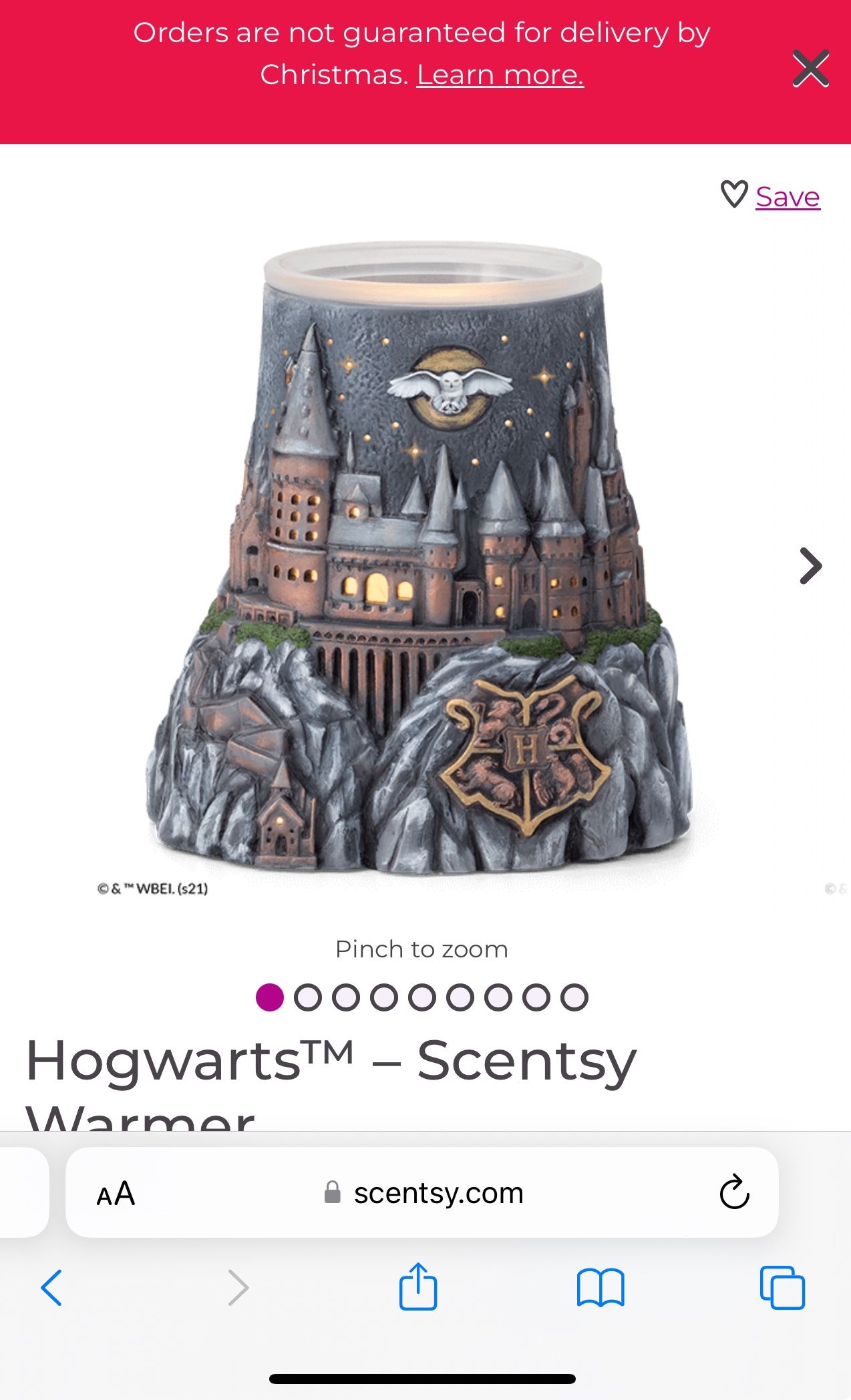 Harry Potter Hogwarts – Scentsy Warmer