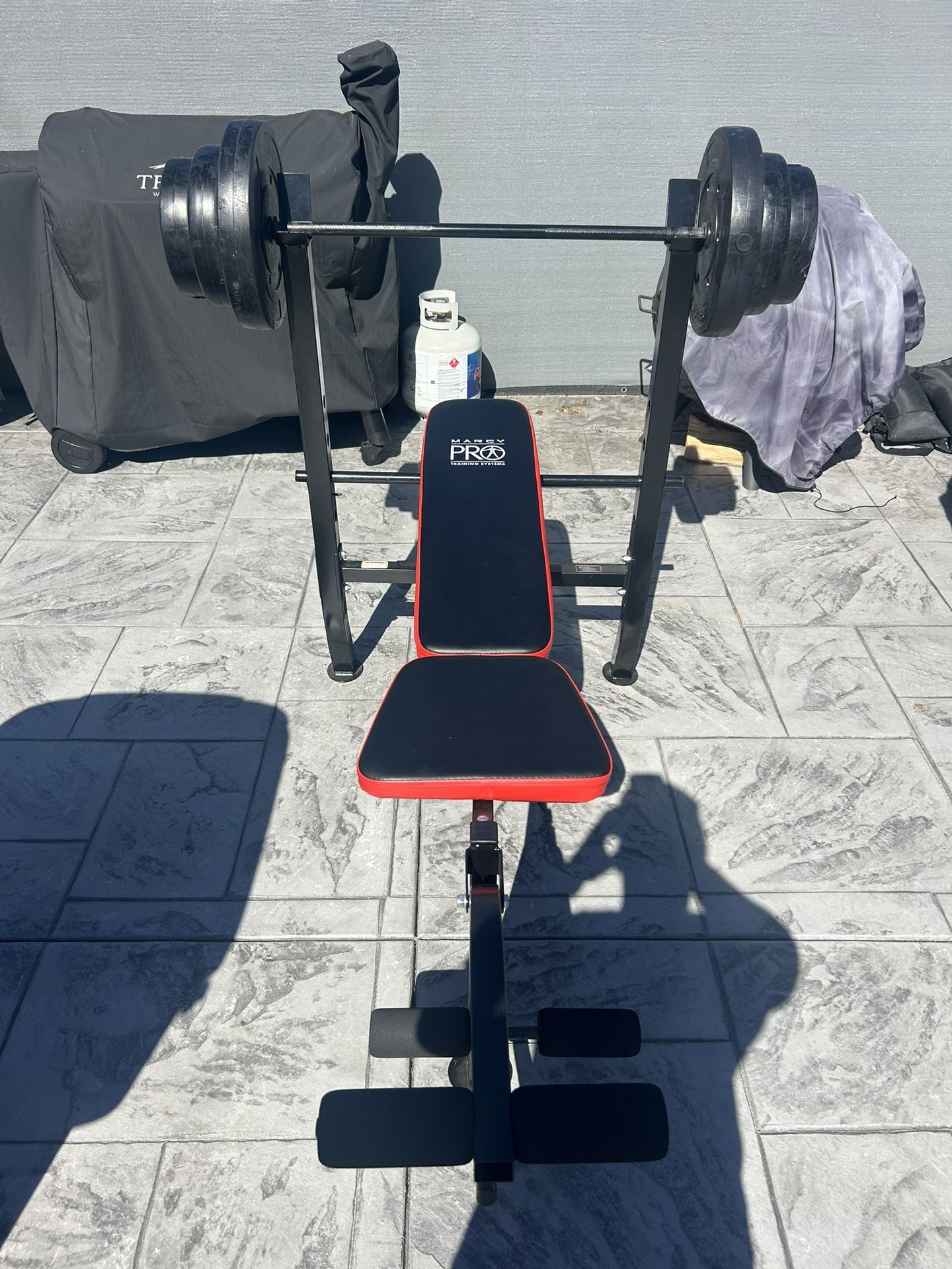 Marcy Pro Weight Bench And Weights