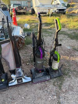 Lot of 3 Upright Vacuums – Kirby, Bissell x2