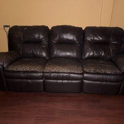 Brown 3 Seat & 2 Seat Couches