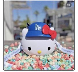 LA dodger x hello kitty