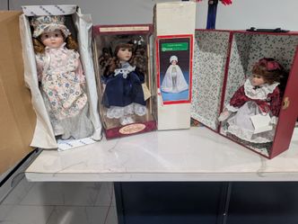 porcelain doll collection Blonde