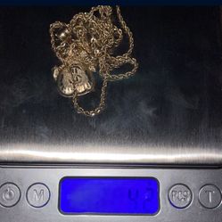 Baby Rope Chain With Money Bag Pendant 