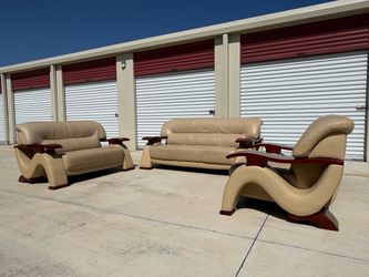 Vintage Leather 3 piece living room set