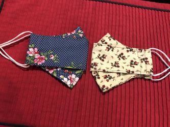 Very comfortable face mask ($7. Each)100% Cotton 2- Adjustable 3- Washable 4- Space to breath