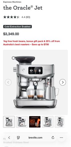 Breville espresso machine the Oracle Jet