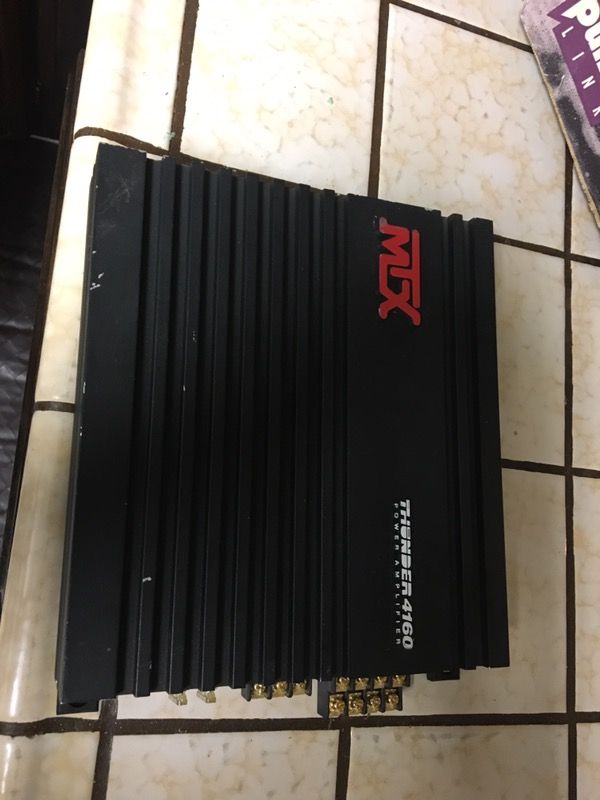 MTX Thunder 4160 - 4 channel car stereo amplifier bass mids and highs