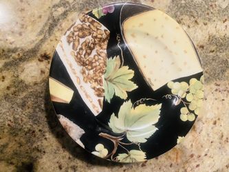 Limoges Porcelain Hors D’oevre plates Rochard France -Qty 6