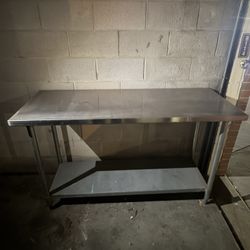 Stainless Steel Table W/ Undershelf 