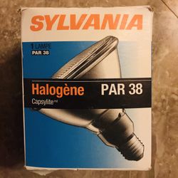 NEW SYLVANIA CAPSYLITE HALOGEN PAR38 FLOOD LIGHT BULB