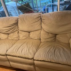 Free Nice Suede Leather Sofa