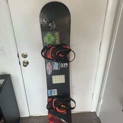 Burton Snowboard + Bindings 