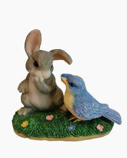 Fitz And Floyd Charming Tail's "A Little Bird Told Me" Figurine 