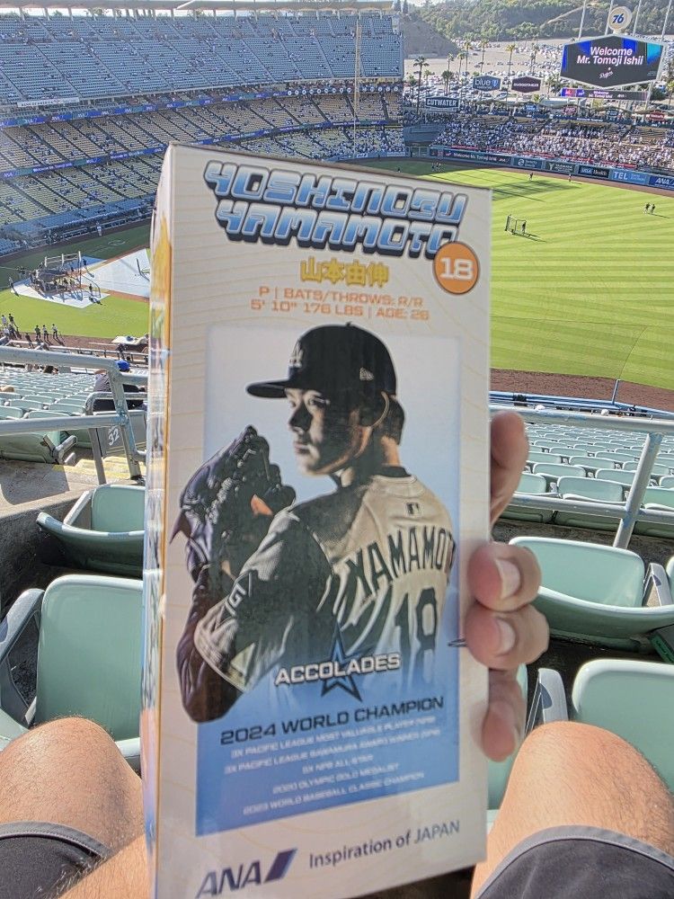 Yoshinobu Yamamoto Bobblehead Dodgers