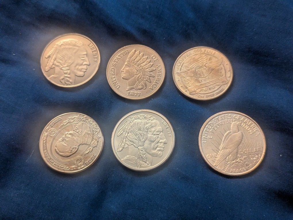 6 Copper Rounds