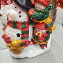 YANKEE CANDLE SNOWMAN VOTIVE CANDLE HOLDER 