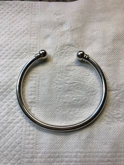 Sterling silver bangle $45