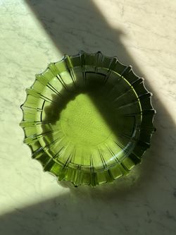 Vintage Emerald Green Fostoria Large Ashtray