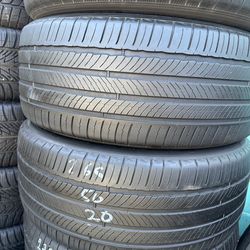 (4) 265/50R20 SET OF USED TIRES MICHELIN 60% LIFE !