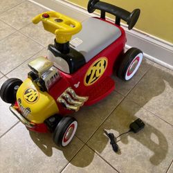 Mickey Mouse #28 battery ride on with NEW battery and GOOD charger