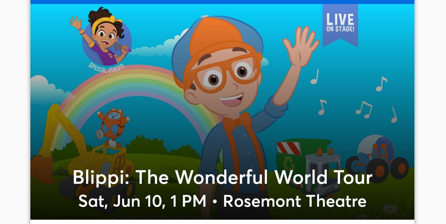 Blippi Live Tickets