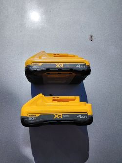 (2) XR 4ah PowerPack Batteries 20v