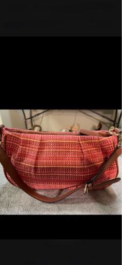 CA. CALVIN KLEIN RAFFIA PURSE/HANDBAG. NOT USED.