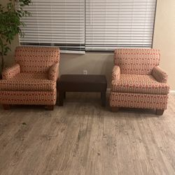 Chairs And Ottoman