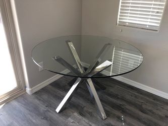 Brand new glass table