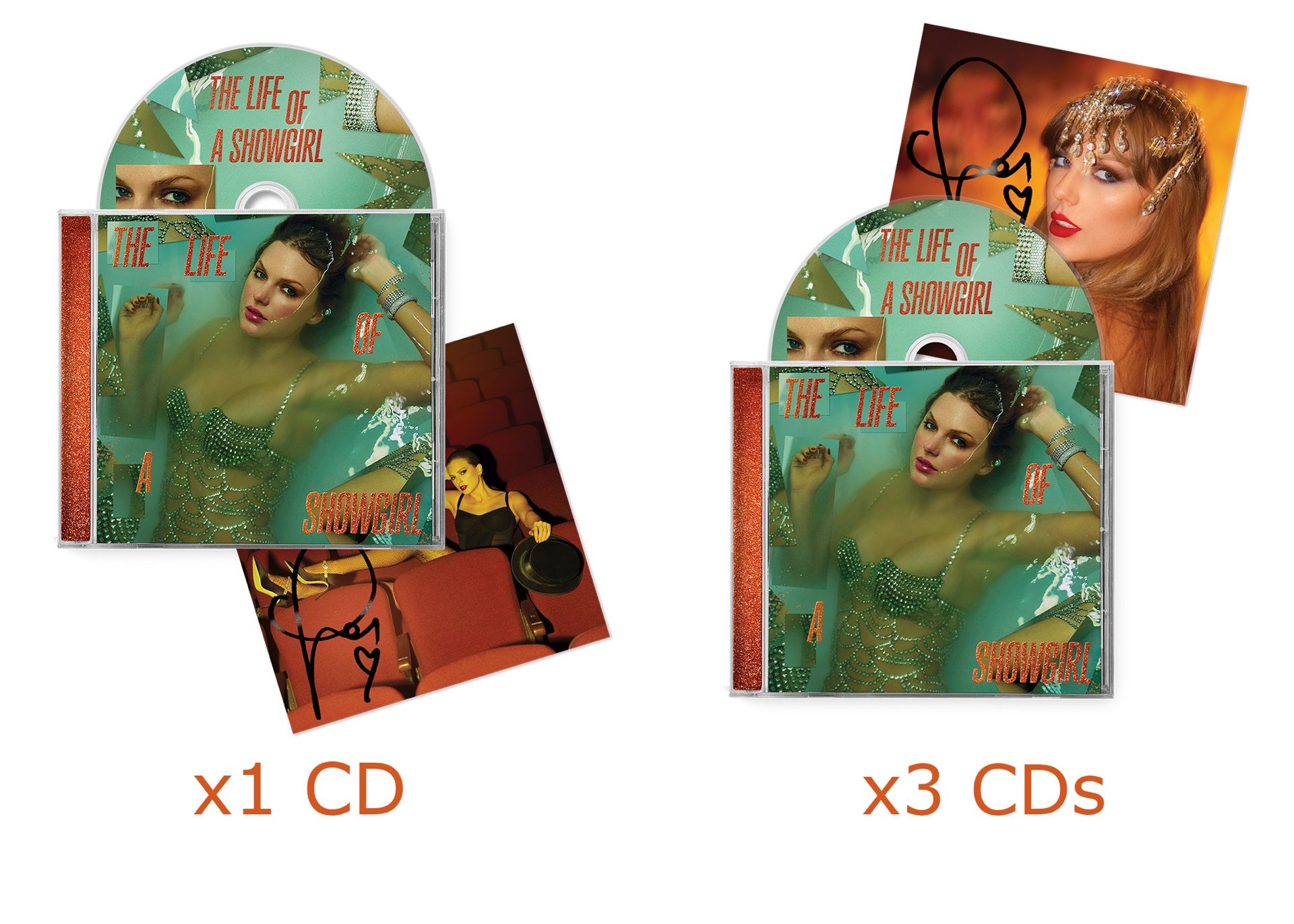 Taylor Swift The Life of a Showgirl Hand Signed CD *BRAND NEW/SEALED*