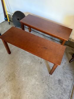 2 wood Bench chairs!!! Need gone today!!!