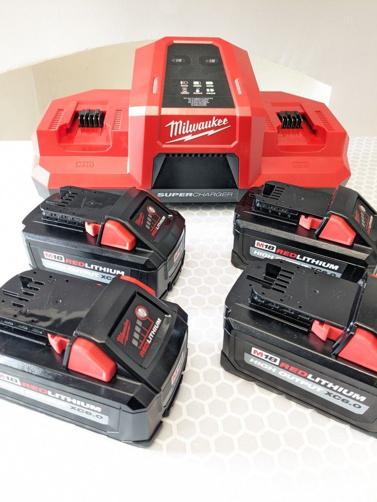 M18 Milwaukee SUPER CHARGER - XC 6.0 HIGH OUTPUT Starter Kit