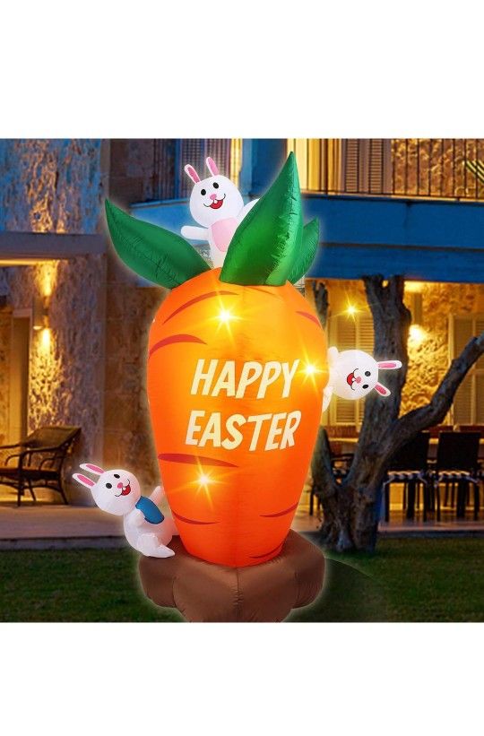 Inflatable 6ft Easter Carrot