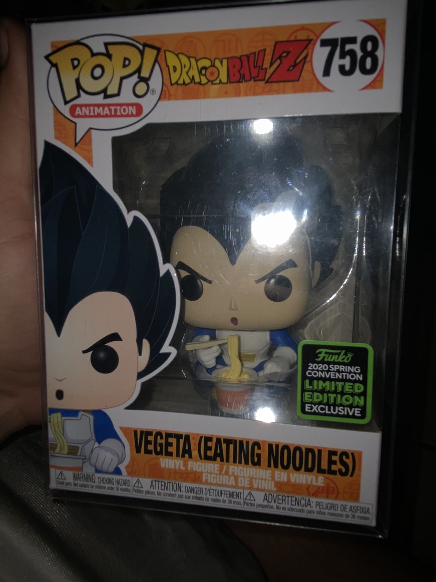 Funko Pop Vegeta (eating noodles) from Dragonball Z 2020 spring convention limited edition