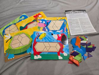 Melissa and Doug Animal Pattern Blocks Set