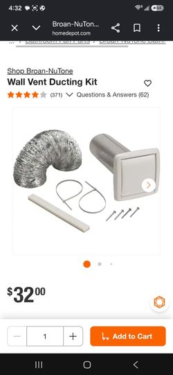 Broan-NuTone Wall Vent Ducting Kit