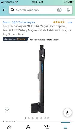 Pool safety magnetic gate latch