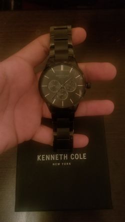 Kenneth cole watch/stainless steel black for man/Or best offer