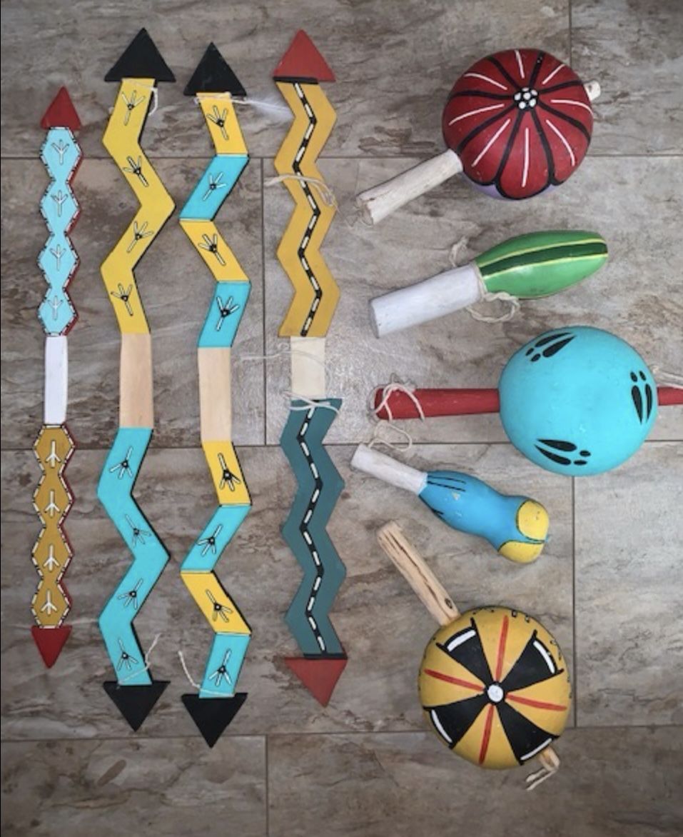 Hopi Rattles And Lightning Sticks