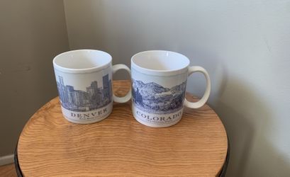 Starbucks Mugs (Denver-2007 & Colorado-2006) 18 Oz.