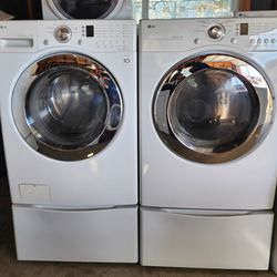 Washer And Dryer Matching Set with pedestals