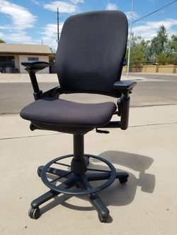 Steelcase leap v 2 high chair stool