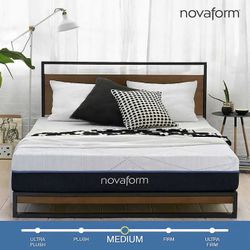 Queen size mattress new in box Novaform 10" SoFresh Responsive Foam Mattress (retail $450)