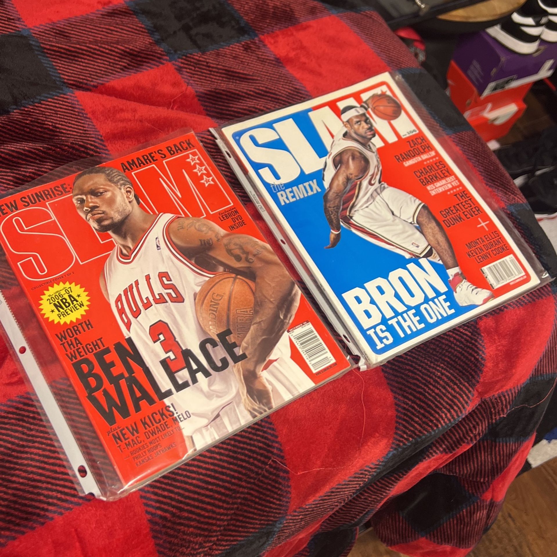 Lebron James And Ben Wallace Slam Magazine