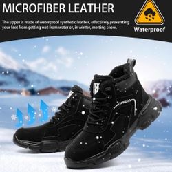 “Waterproof Steel Toe Work Boots – Lightweight, durable, and slip-resistant. Designed for comfort and protection in various work environments. 12.5 M