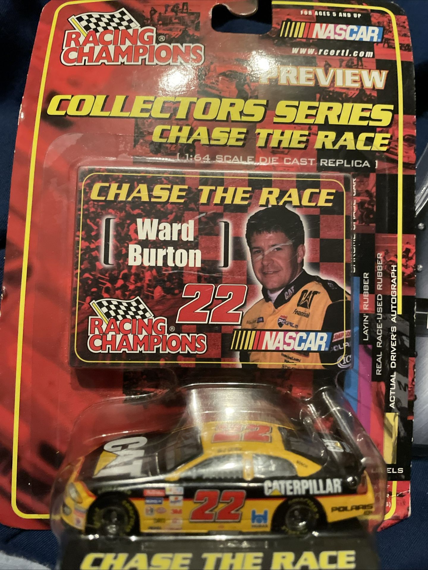 2001 Ward Burton Caterpillar 1/64 Racing Champions