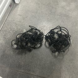 Set Of 2 24 Ft Outdoor Light Strands With Xtra Bulbs