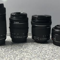 Canon 70D w/ 4 Canon Lenses