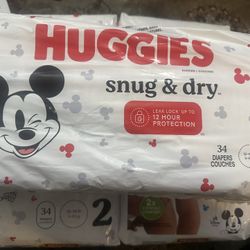 Huggies Diapers - Size 2