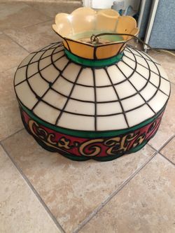 Vintage Coca Cola plastic lamp